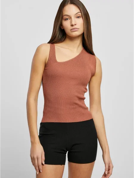 Dzianinowy top Urban Classics asymetryczny