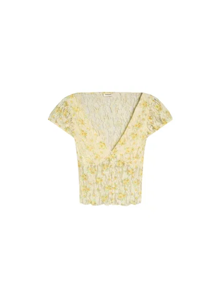 Bershka Bluza / svijetložuta / svijetlozelena žuta