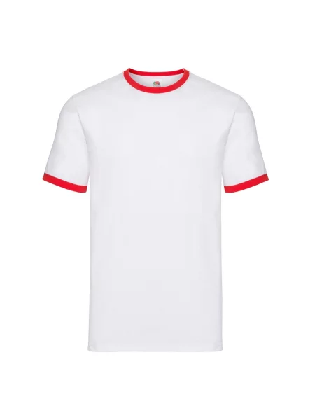 T-shirt Ringer biała