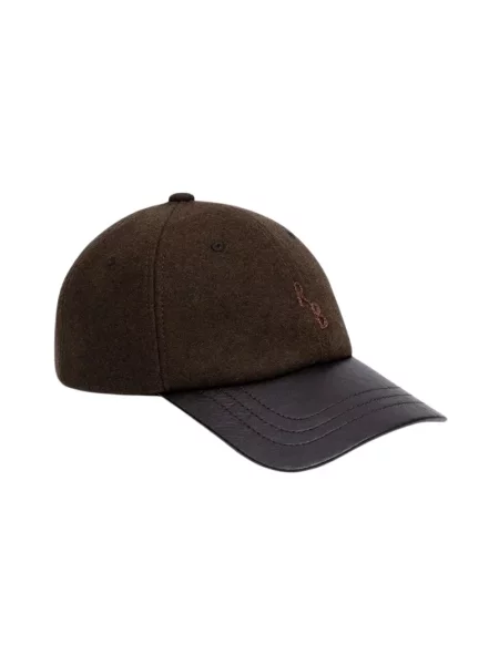 RUSLAN BAGINSKIY czapka z daszkiem z wełną Wool-blend Baseball Cap brązowa