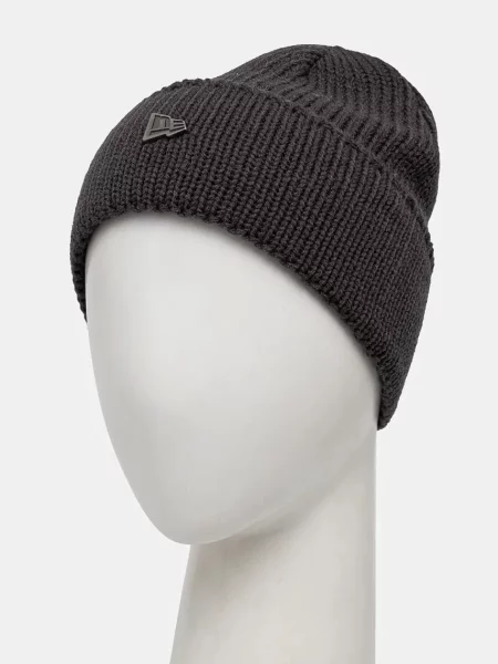 Zimní čepice New Era Ne Wide Beanie dark grey šedý