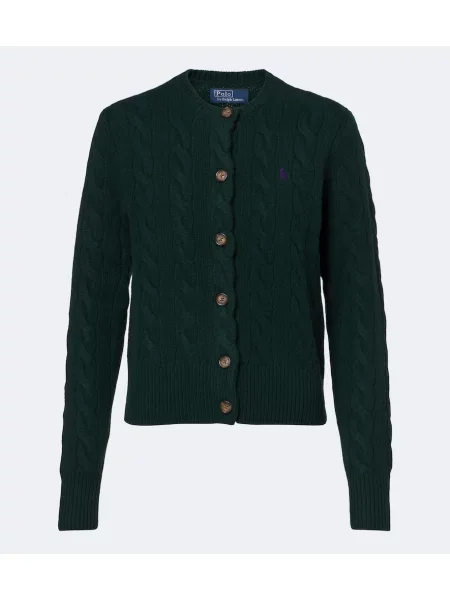Cardigan Polo Ralph Lauren de lână verde