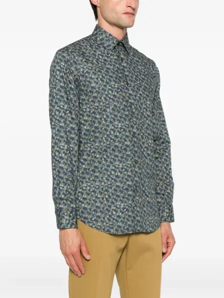Cămașă Paul Smith cu model floral cu imagine albastru