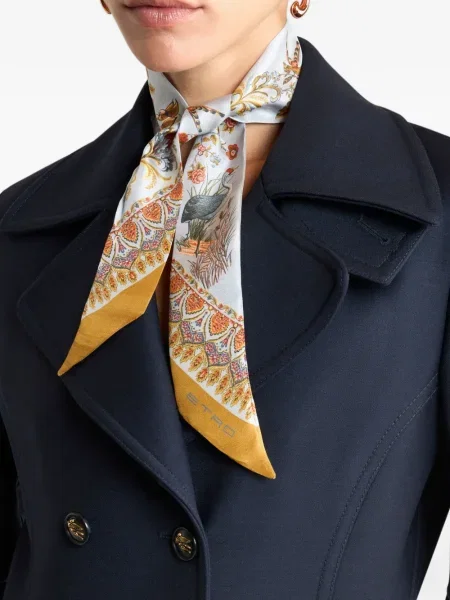 Fular Etro de mătase cu imagine cu model paisley