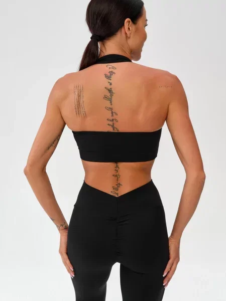 Stanik sportowy fitness Rough Radical Zoya Sports Bra czarny
