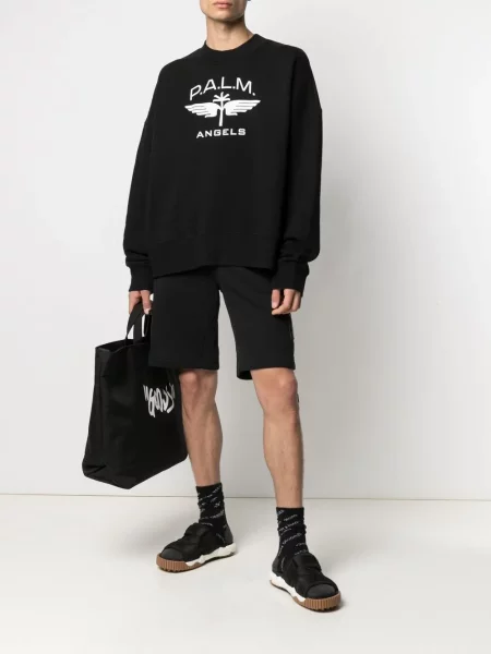 Hanorac Palm Angels cu imagine negru
