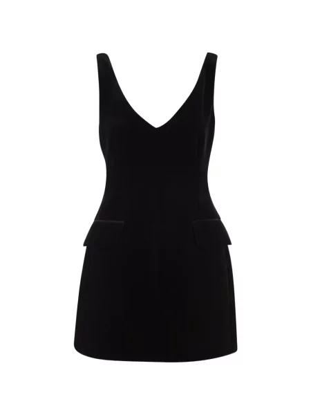 Rochie mini Sportmax cu decolteu în V negru
