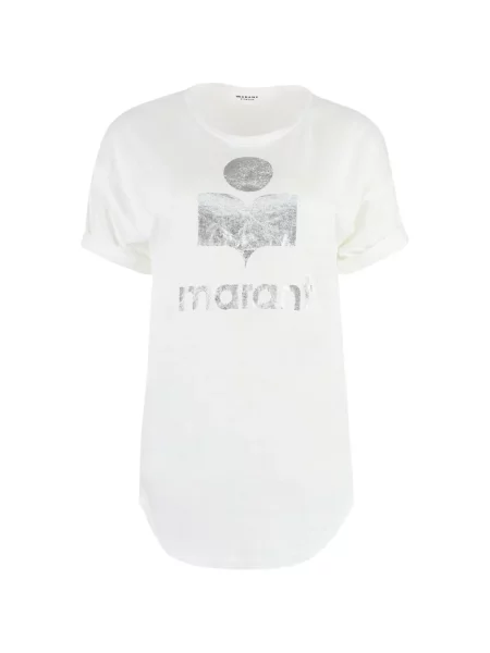 Koszulka Marant Etoile z nadrukiem biała