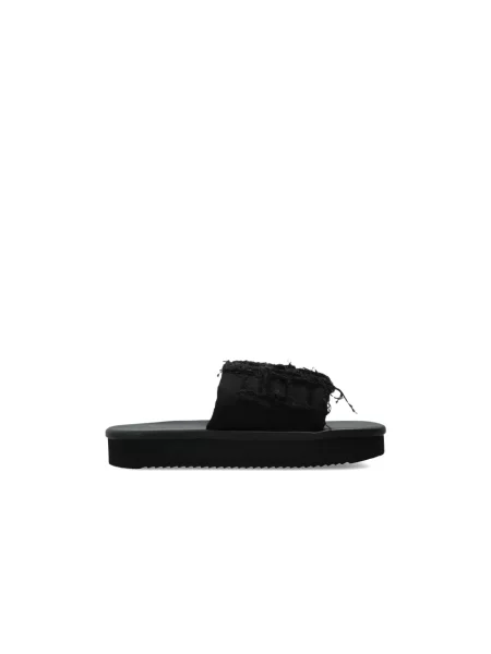 Klapki Rick Owens na platformie czarne
