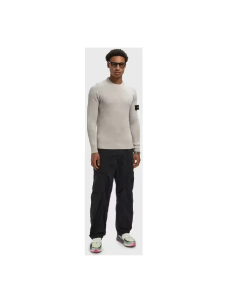 Sweter Stone Island z kamieniami szary