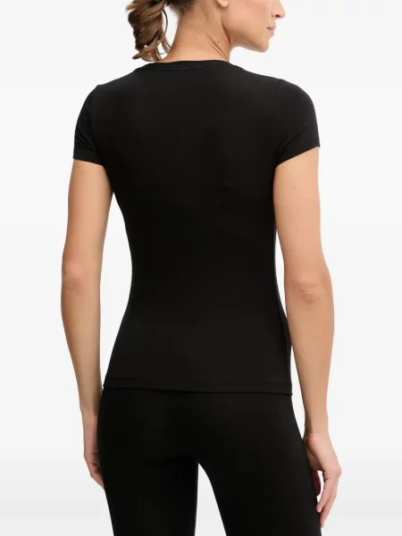 Μπλούζα Ea7 Emporio Armani με αυτόγραφο μαύρο