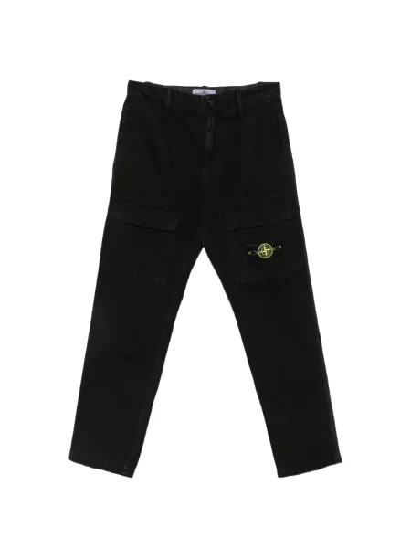 Spodnie cargo dziecięce Stone Island czarne
