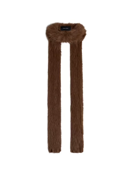 Fular Simone Rocha skinny fit maro