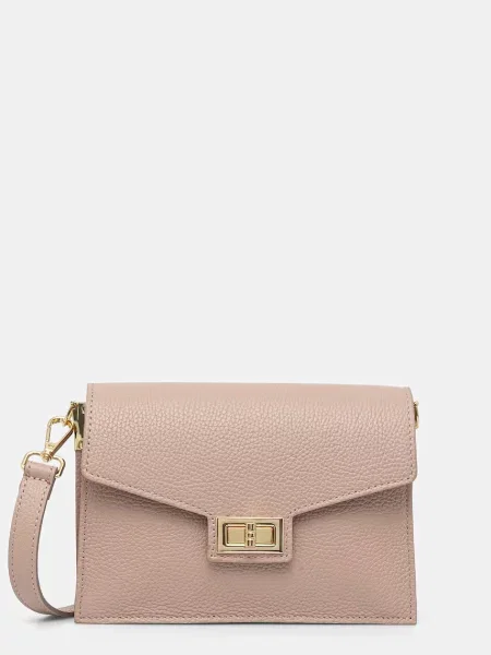 Answear.LAB crossbody kabelka kožená růžová