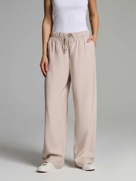 Штани повсякденні DIVERSE віскоза/поліестер бежевий