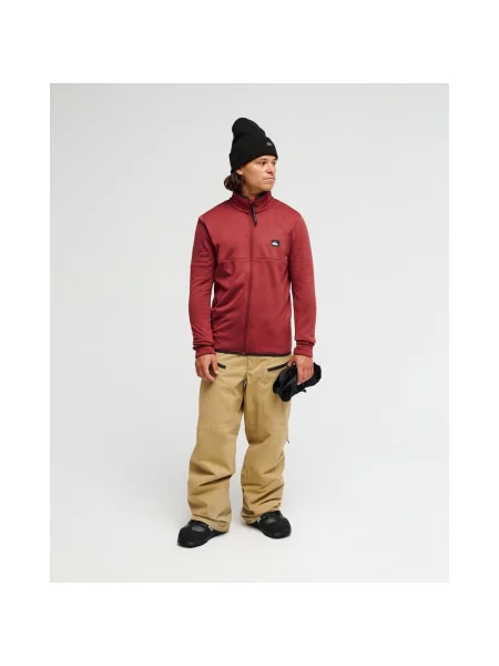 Bluza rozpinana Quiksilver Steep Point Full Zip bordowy S czerwony