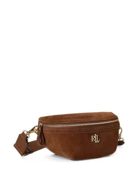Ζωσμένος ζώνη Lauren Ralph Lauren σουέτ καφέ