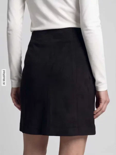 Rozkloszowana spódnica mini ze szwami działowymi model DONNAHAZEL' Vero Moda czarna