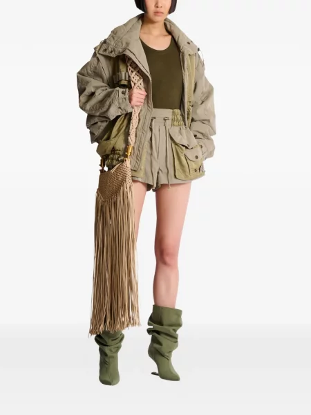 Pantaloni scurți cargo Balmain verde