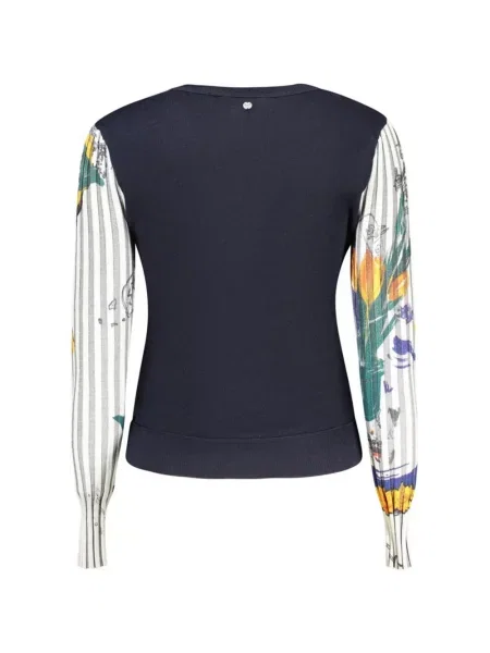 Pulover Desigual cu imagine albastru