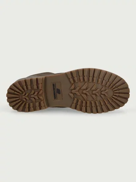 Skechers fűzős csizma férfi bőr QUINTERO DAMIEN zöld