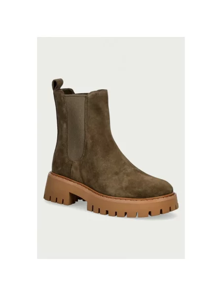 Botki Michael Kors skórzane zielone