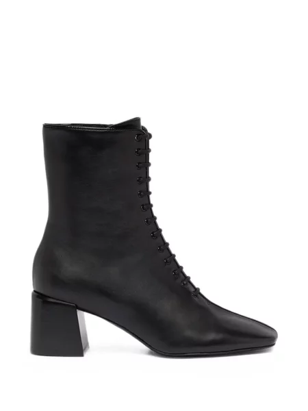 Botine Carel Paris cu șireturi din dantelă negru