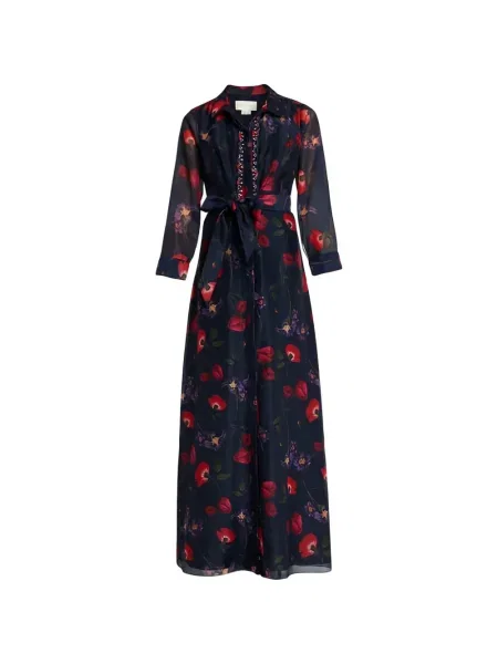 Odgovarati maksi haljina Sachin & Babi s cvjetnim printom s printom plava