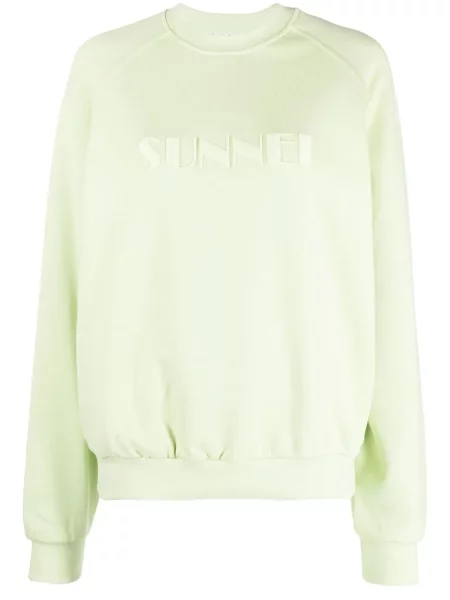 Hanorac Sunnei cu broderie verde