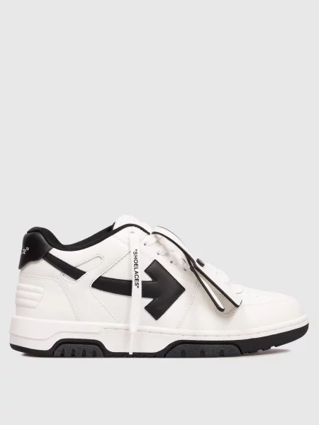 Шкіряні кросівки Out Of Office з логотипом Off-white білі