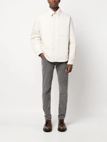 Manšestrové pruhované dvouřadé chinos Polo Ralph Lauren černé