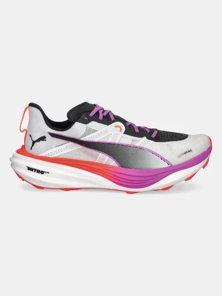Sneakers Puma Deviate Nitro Elite Trail Puma White-Glow Red-Magenta EUR 39 białe