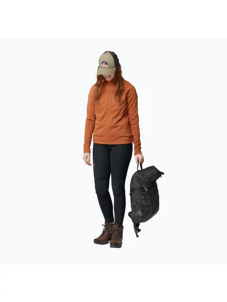 Fjällräven fleecová mikina Abisko Lite Fleece hnědá