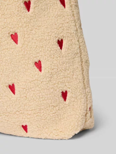 Torba typu mom bag z wyhaftowanym motywem na całej powierzchni model ‘Teddy’ Studio Noos