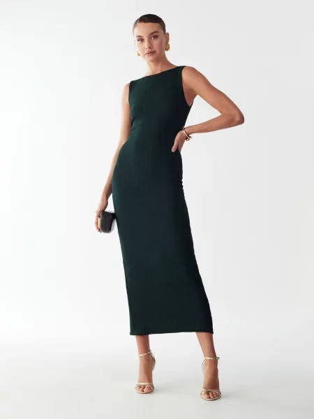 BWLDR Rochie SUNY închis verde