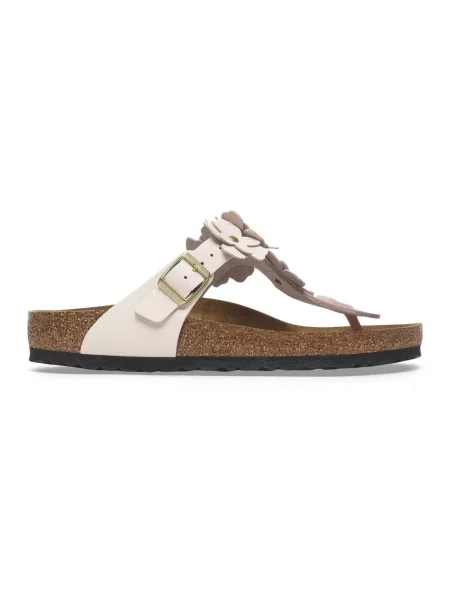 Klapki Birkenstock skórzane różowe