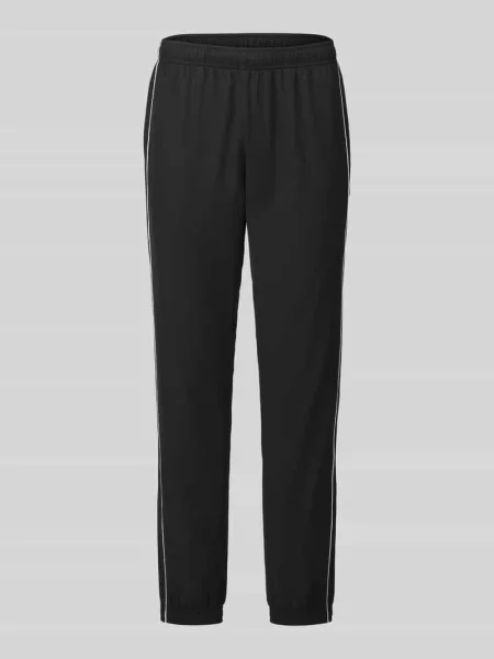 Spodnie dresowe w kroju regular fit z naszywką z logo Lacoste Sport czarne