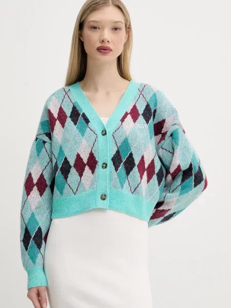 Tommy Jeans cardigan turcoaz