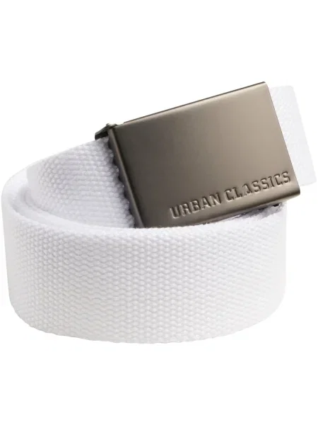 Curea Urban Classics Accessoires din canvas alb