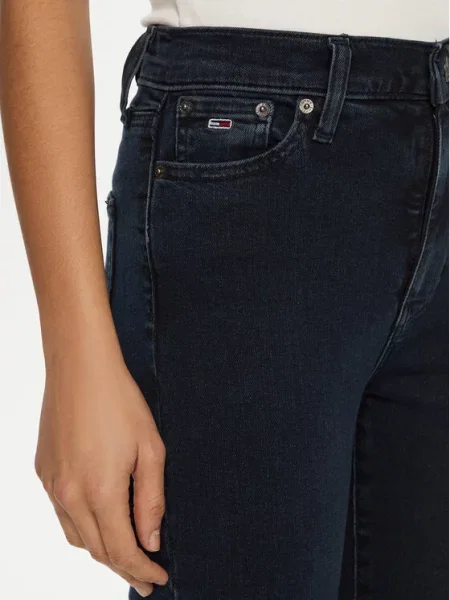 Tommy Jeans Jeansy Sylvia Tmavomodrá Skinny Fit modré