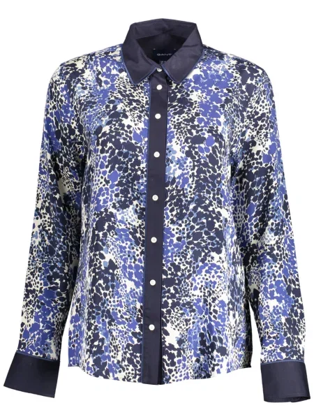 Cămașă Gant cu mâneci lungi lungă negru