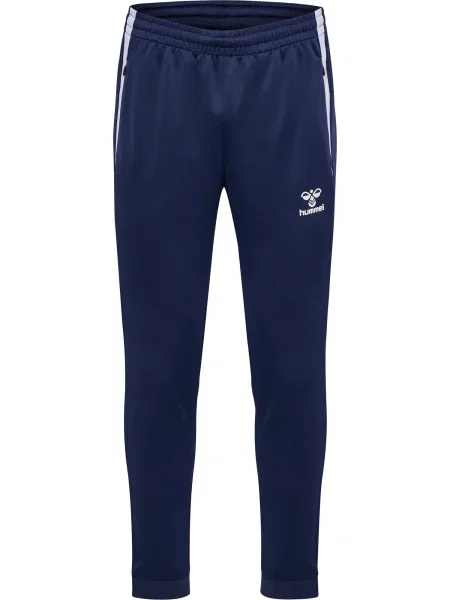 Hummel Pantaloni sport Lead bleumarin alb