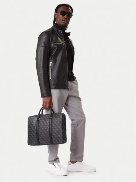 Torba na laptopa Guess szara