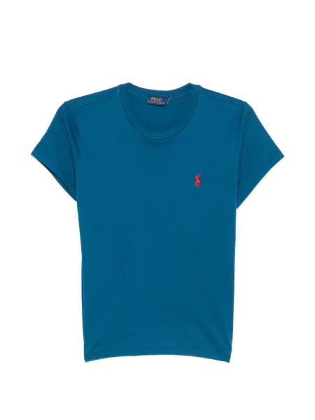 Tricou polo Polo Ralph Lauren cu broderie albastru