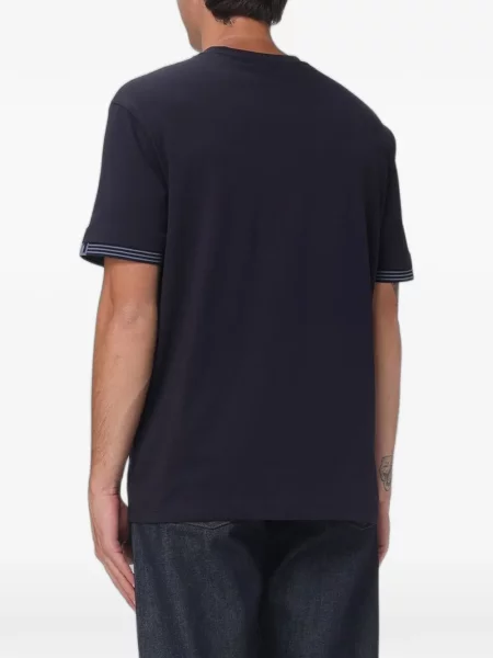 Tricou Armani Exchange cu decolteu rotund albastru