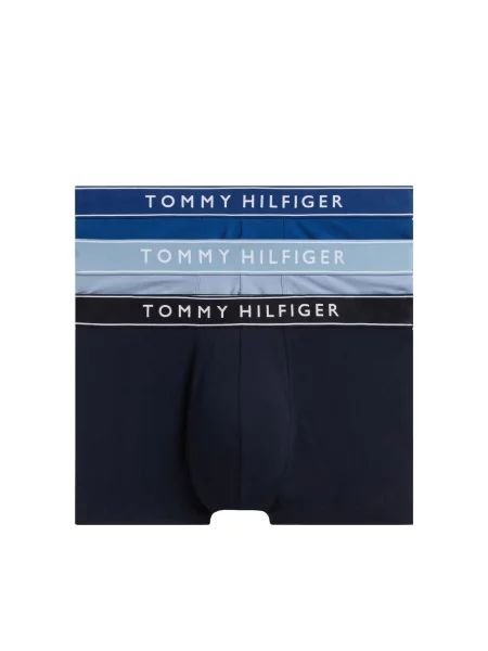 Tommy Hilfiger Underwear Boxeri Essential albastru / albastru marin / albastru pastel alb