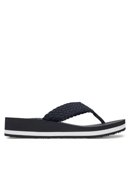 В'єтнамки Tommy Hilfiger Crochet Mid Beach Sandal space blue сині