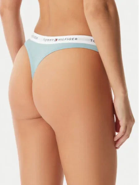 Tommy Hilfiger Underwear Tanga gaćice morsko plava / pastelno plava / pastelno roza / crvena bijela