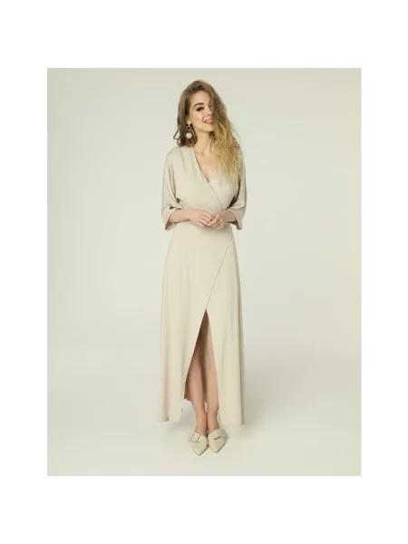 Maksi obleka Madnezz bež