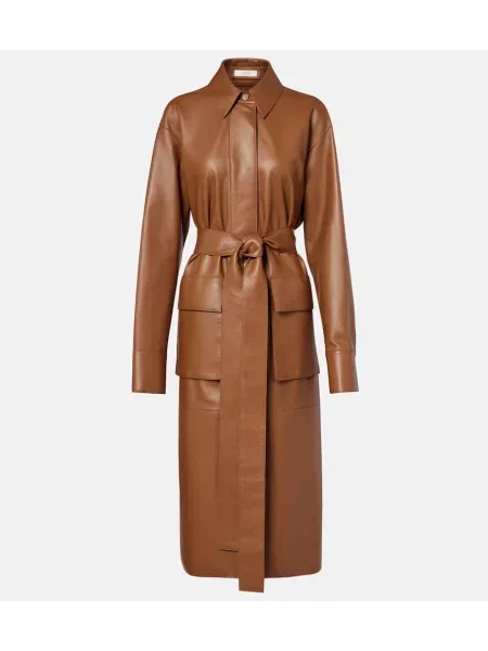 Palton Joseph din piele maro